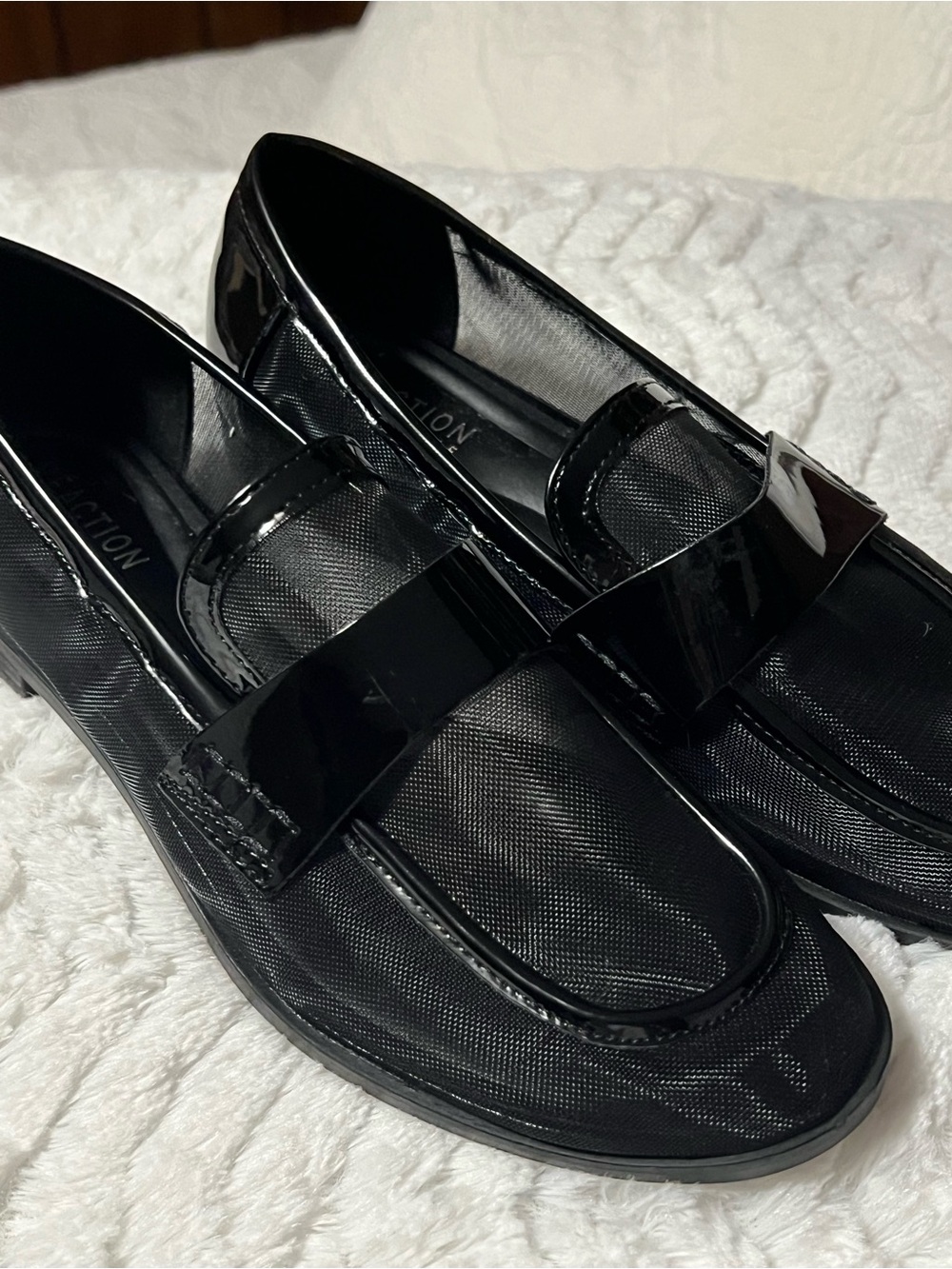 Kenneth Cole Reaction Men's Black Patent Slip-On Loafers